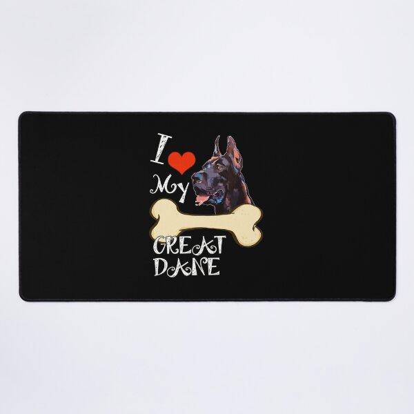 Item preview, I Love My Great Dane Dog Heart Bone Graphic designed and sold by GiaoCalonas.