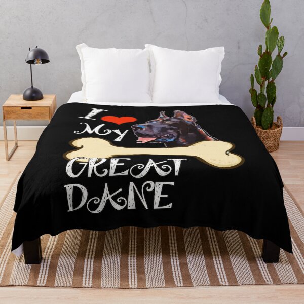 Item preview, I Love My Great Dane Dog Heart Bone Graphic designed and sold by GiaoCalonas.