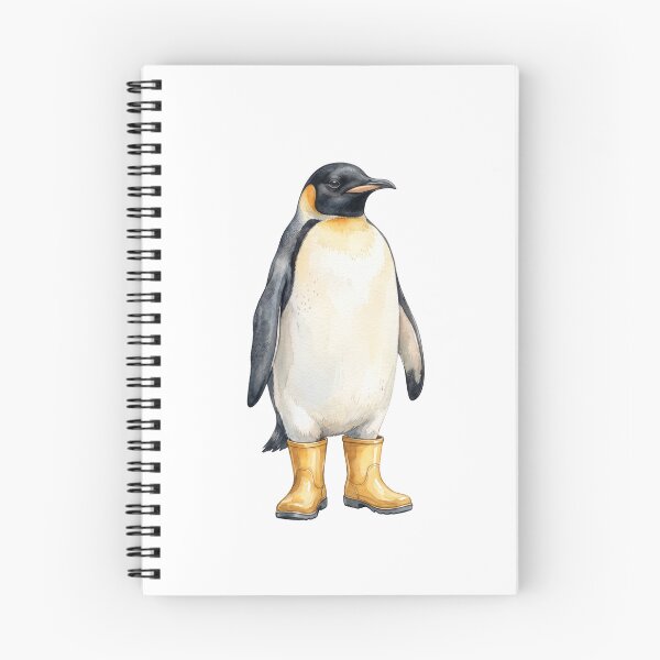 Item preview, Penguin Yellow Boots Puddle designed and sold by Roy & Tiffany.