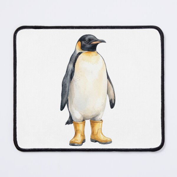 Item preview, Penguin Yellow Boots Puddle designed and sold by Roy & Tiffany.