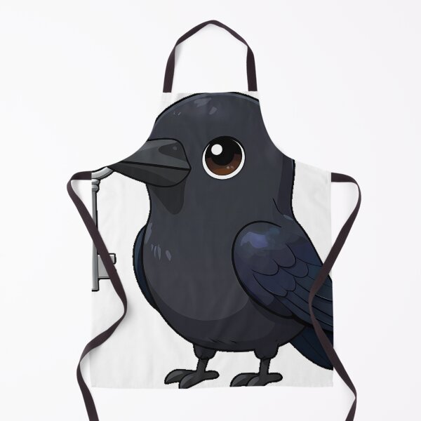 Item preview, Black Crow with a Large Silver Skeleton Key designed and sold by IllumeInk.