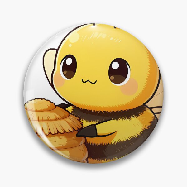 Item preview, Cute Bumblebee Standing Beside a Mini Beehive designed and sold by pumsquare.