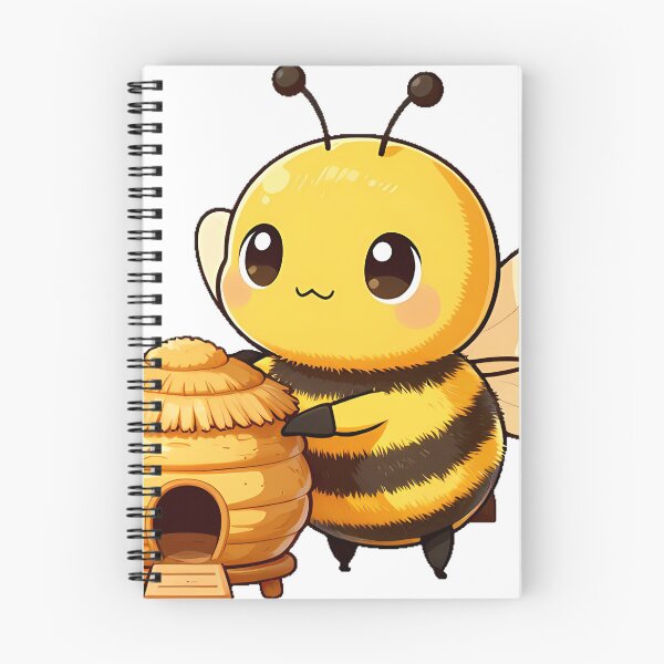 Item preview, Cute Bumblebee Standing Beside a Mini Beehive designed and sold by pumsquare.