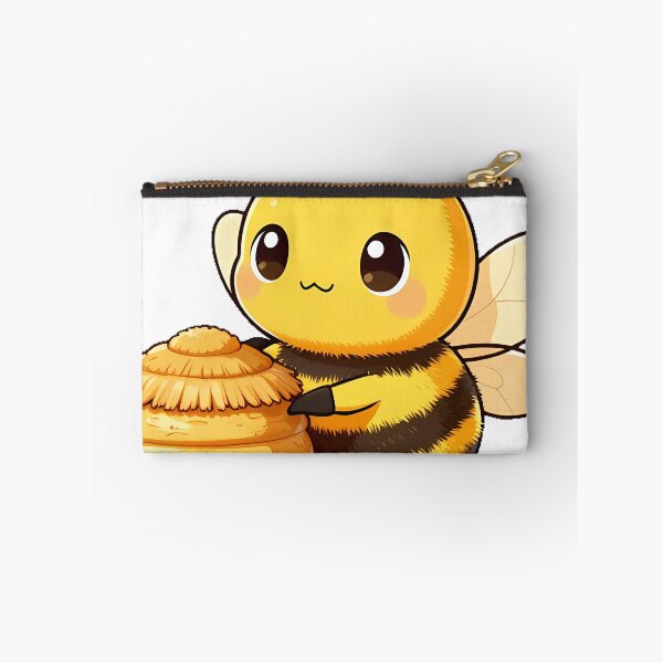 Item preview, Cute Bumblebee Standing Beside a Mini Beehive designed and sold by pumsquare.