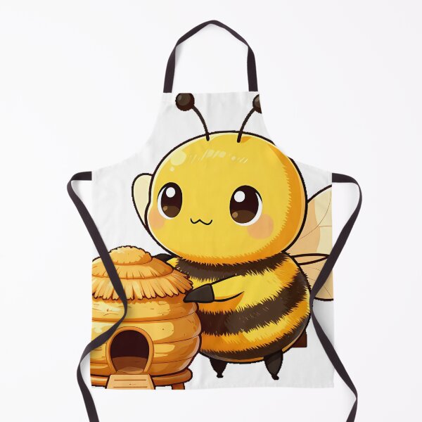 Item preview, Cute Bumblebee Standing Beside a Mini Beehive designed and sold by pumsquare.