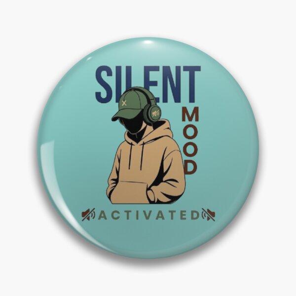 Item preview, Silent Mood Activated Funny Introvert Gamer Boy designed and sold by Northern Glow Art.