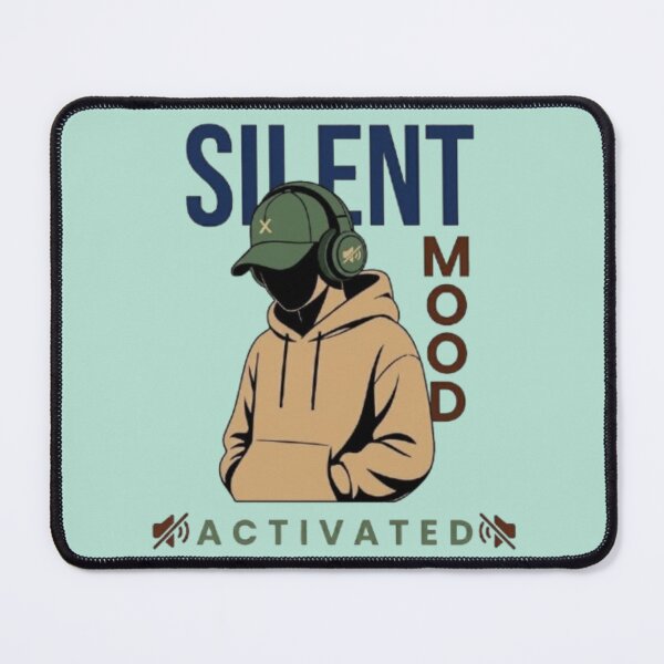 Item preview, Silent Mood Activated Funny Introvert Gamer Boy designed and sold by Northern Glow Art.
