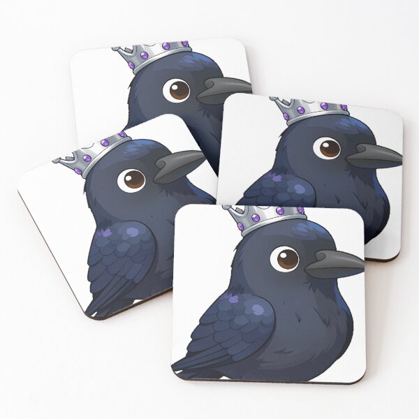 Item preview, Black Raven Wearing an Antique Crown designed and sold by IllumeInk.