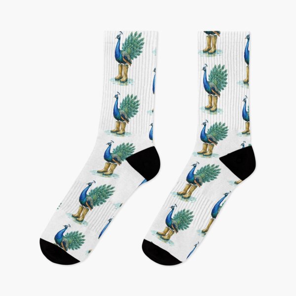 Item preview, Peacock Yellow Rain Boots designed and sold by Roy & Tiffany.