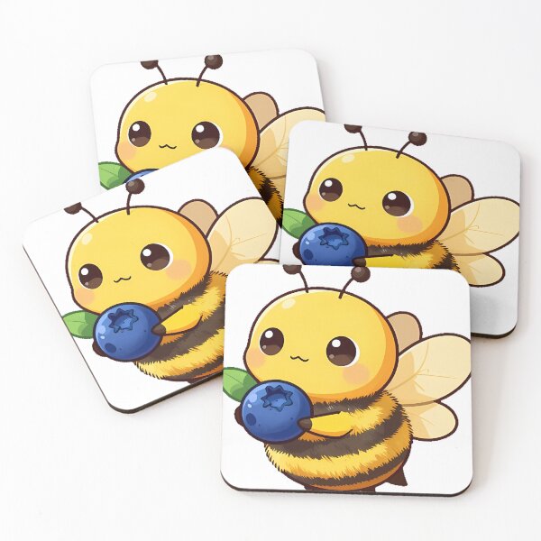 Item preview, Cute Bumblebee with a Blueberry designed and sold by pumsquare.
