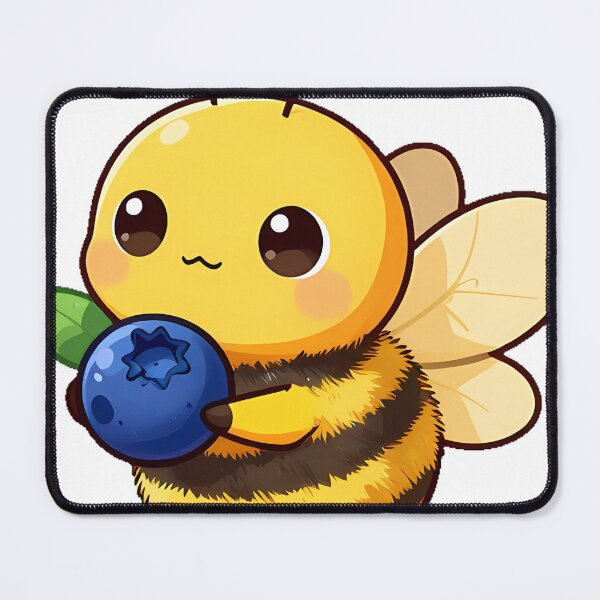 Item preview, Cute Bumblebee with a Blueberry designed and sold by pumsquare.
