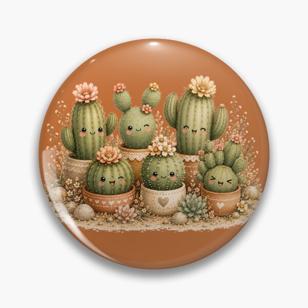 Item preview, Kawaii Cactus Squad Illustration – Six Desert Personalities Design Art designed and sold by MagicMakerPh.