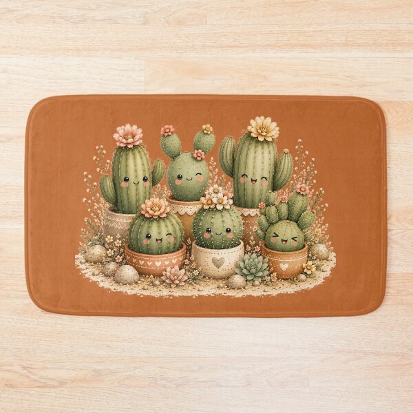 Item preview, Kawaii Cactus Squad Illustration – Six Desert Personalities Design Art designed and sold by MagicMakerPh.