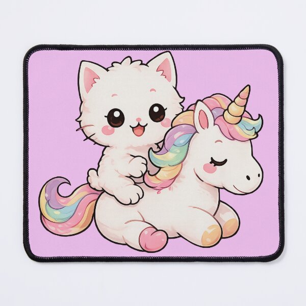 Item preview, Cute Cat Riding Cute Unicorn designed and sold by YSTART.