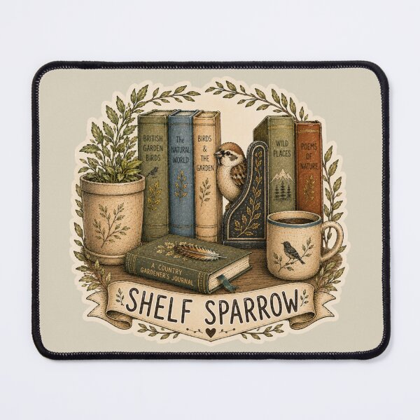 Item preview, Shelf Sparrow Book Lover designed and sold by ChirpInc.