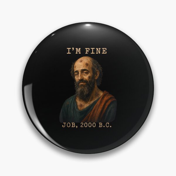 Item preview, I’m Fine Job 2000 B.C. Funny Biblical Humor designed and sold by Noctivyra.