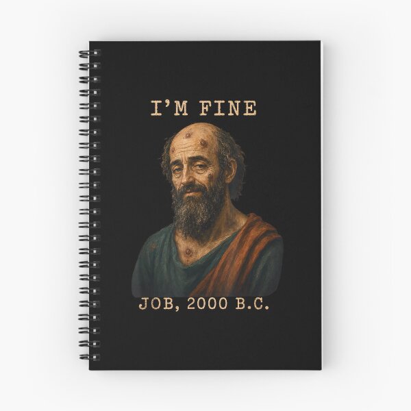 Item preview, I’m Fine Job 2000 B.C. Funny Biblical Humor designed and sold by Noctivyra.
