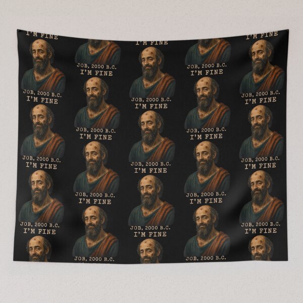 Item preview, I’m Fine Job 2000 B.C. Funny Biblical Humor designed and sold by Noctivyra.