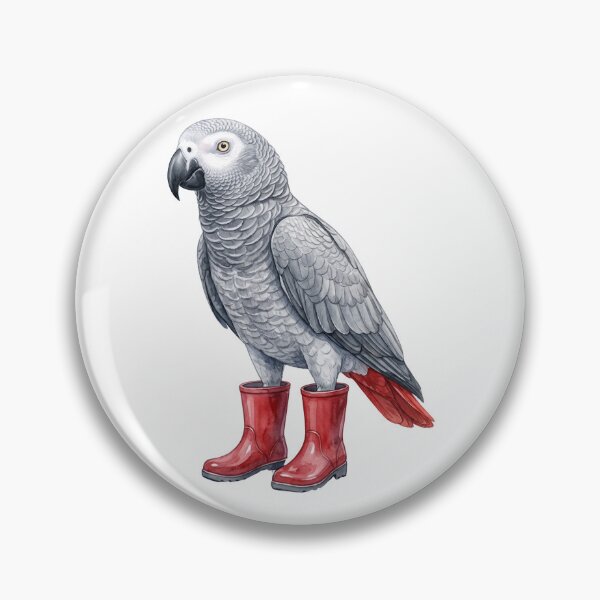 Item preview, African Grey Parrot Boots designed and sold by Roy & Tiffany.