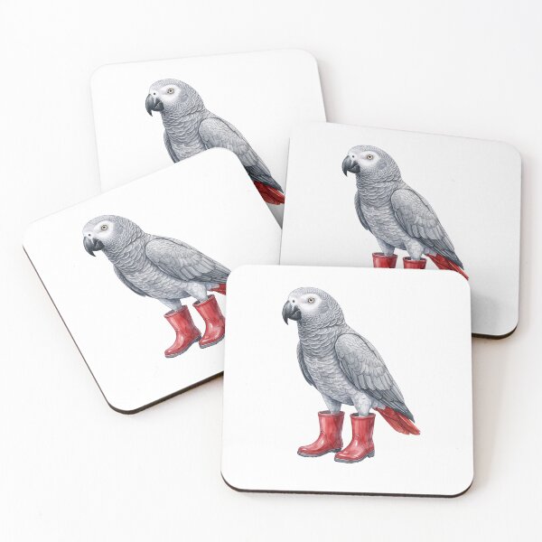 Item preview, African Grey Parrot Boots designed and sold by Roy & Tiffany.