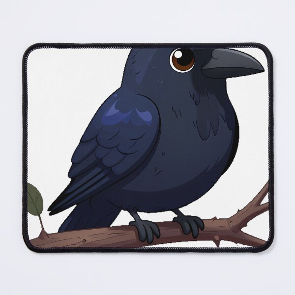 Item preview, Black Raven Perched on a Thorny Branch designed and sold by IllumeInk.