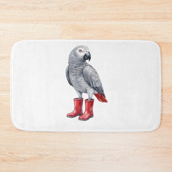 Item preview, African Grey Red Boots designed and sold by Roy & Tiffany.