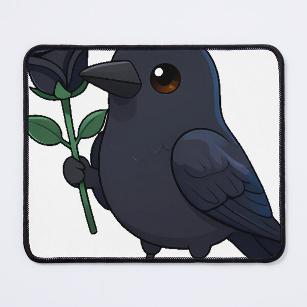 Item preview, Black Crow Holding a Black Rose designed and sold by IllumeInk.