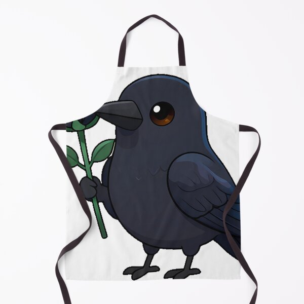 Item preview, Black Crow Holding a Black Rose designed and sold by IllumeInk.
