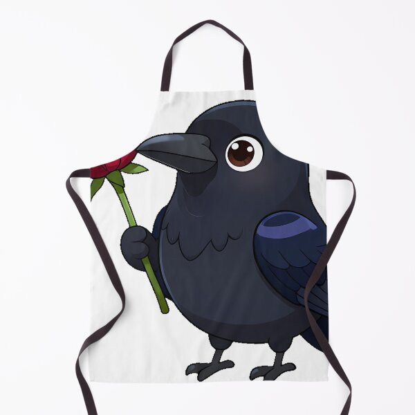 Item preview, Black Raven with a Wilting Crimson Rose designed and sold by IllumeInk.