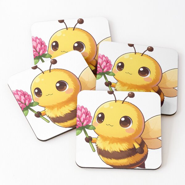 Item preview, Cute Bumblebee with a Clover Flower designed and sold by pumsquare.