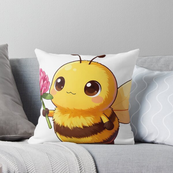 Item preview, Cute Bumblebee with a Clover Flower designed and sold by pumsquare.