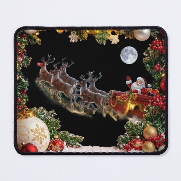 Item preview, Santa, Sleigh and reindeer designed and sold by InkShiftLabs.