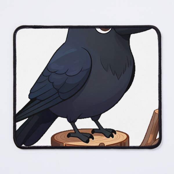 Item preview, Black Crow Perched on a Dead Tree Stump designed and sold by IllumeInk.