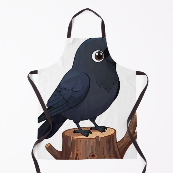 Item preview, Black Crow Perched on a Dead Tree Stump designed and sold by IllumeInk.