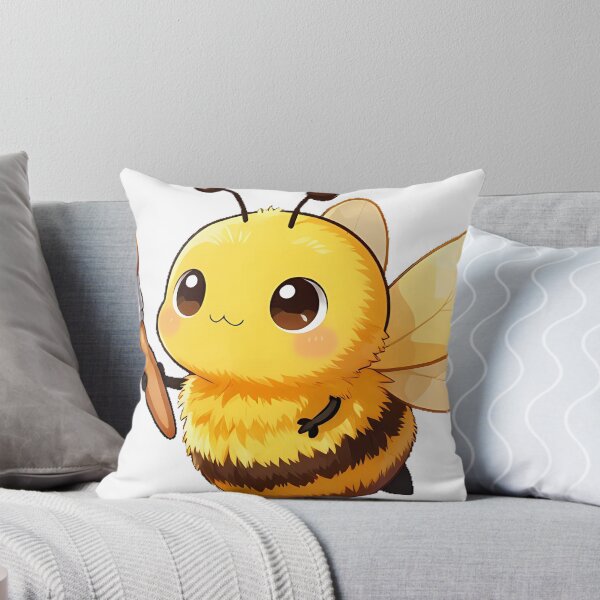 Item preview, Cute Bumblebee Holding a Tiny Paintbrush designed and sold by pumsquare.