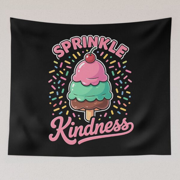 Item preview, Sprinkle Kindness Ice Lolly Cute Retro Graphic Design designed and sold by JerdbordinShop.