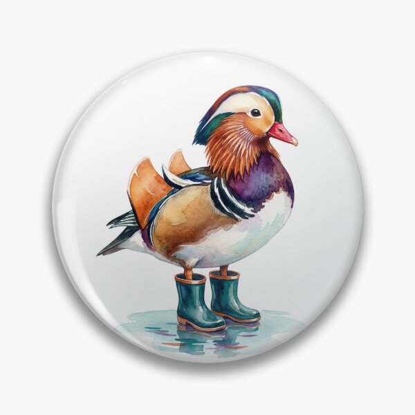 Item preview, Mandarin Duck Teal Boots designed and sold by Roy & Tiffany.