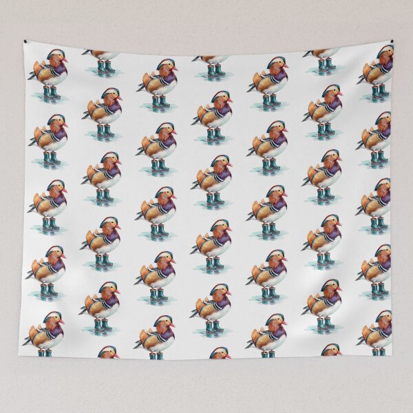 Item preview, Mandarin Duck Teal Boots designed and sold by Roy & Tiffany.