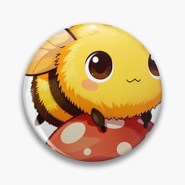 Item preview, Cute Bumblebee Sitting on a Red Mushroom designed and sold by pumsquare.