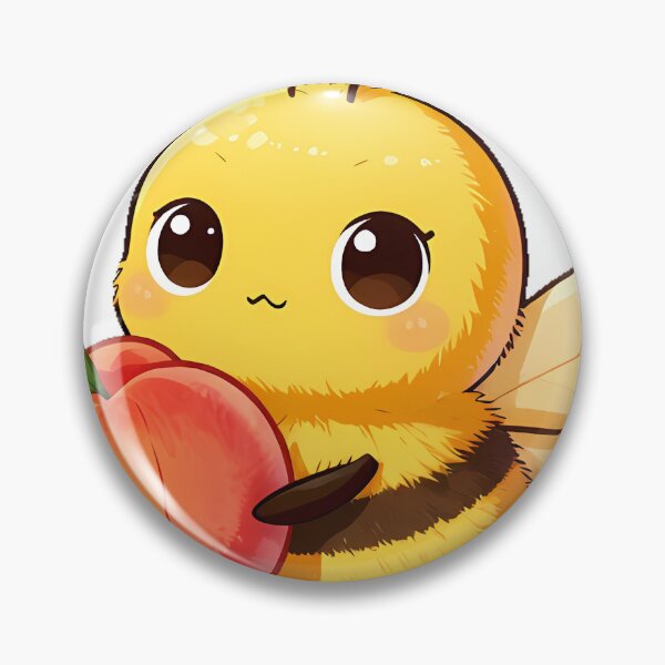 Item preview, Cute Bumblebee with a Peach designed and sold by pumsquare.