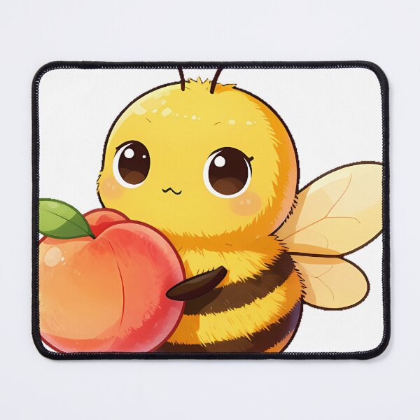 Item preview, Cute Bumblebee with a Peach designed and sold by pumsquare.