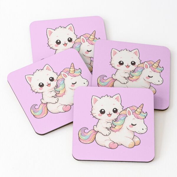 Item preview, Cute Cat Riding Cute Unicorn  designed and sold by YSTART.