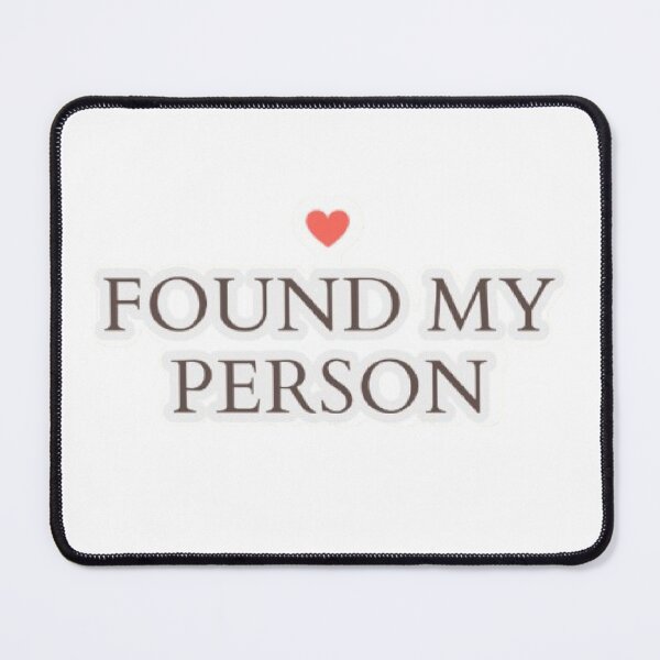 Item preview, Found My Person | Cute Romantic Love Quote Sticker designed and sold by Tiny-Doodle-Co.
