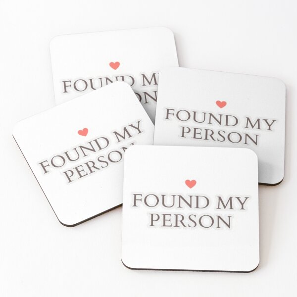 Item preview, Found My Person | Cute Romantic Love Quote Sticker designed and sold by Tiny-Doodle-Co.