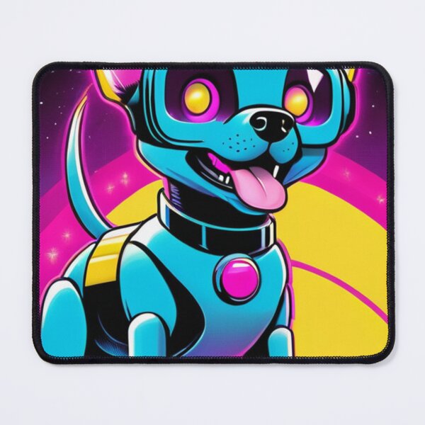 Item preview, Digital Art - Vibrant Cybernetic Creature, 1980s Vaporwave Influence designed and sold by World-Pets.
