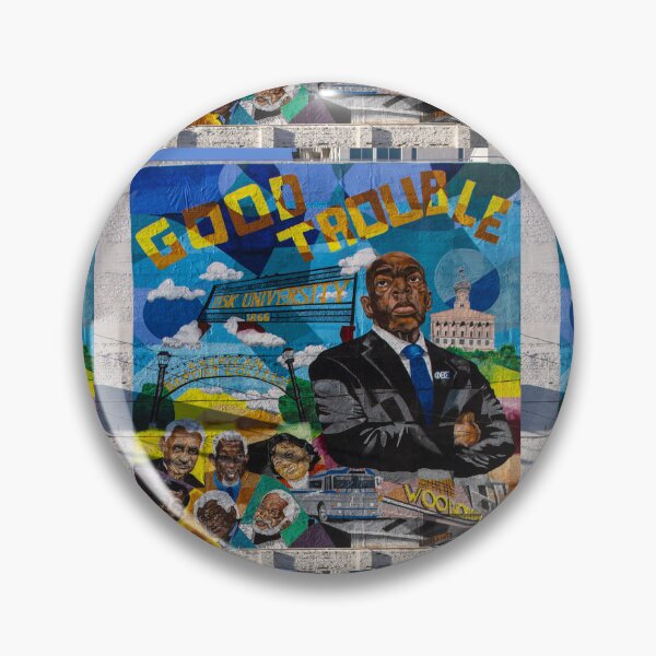 Item preview, "Good Trouble" mural in Nashville, Tennessee Civil Rights Freedom Riders color fine art photograph designed and sold by Jéanpaul Ferro.