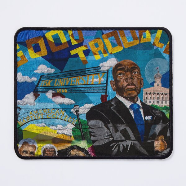 Item preview, "Good Trouble" mural in Nashville, Tennessee Civil Rights Freedom Riders color fine art photograph designed and sold by Jéanpaul Ferro.