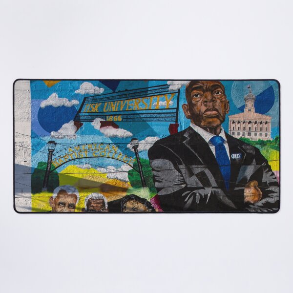 Item preview, "Good Trouble" mural in Nashville, Tennessee Civil Rights Freedom Riders color fine art photograph designed and sold by Jéanpaul Ferro.