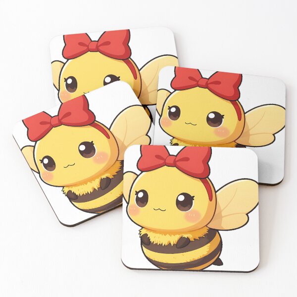Item preview, Cute Bumblebee Wearing a Tiny Red Bow designed and sold by pumsquare.