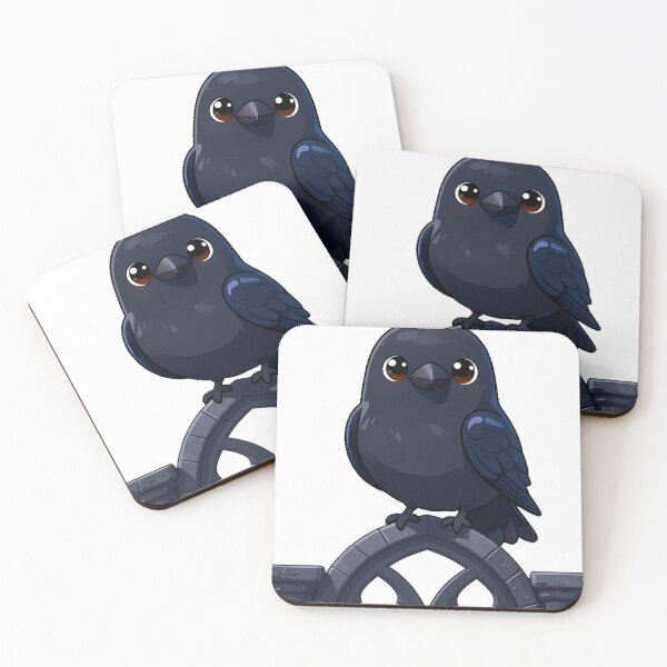 Item preview, Black Crow Perched on a Gothic Arch Window designed and sold by IllumeInk.